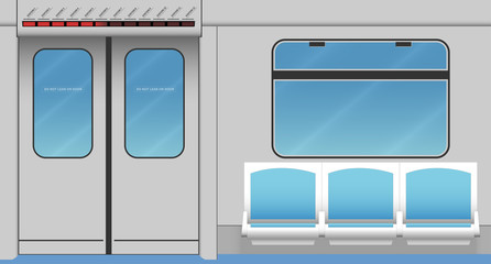 Metro train interior