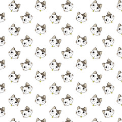 Cute Cartoon Cats Pattern.