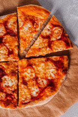 Homemade pizza Margherita