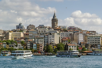 Obraz premium View of Istanbul Beyoglu area