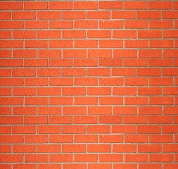 Orange brick wall such as background