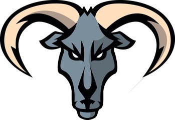 Goat head Illustration design