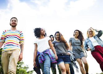 Obraz premium College Park Garden Togetherness Unity Friendship Concept