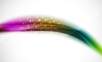 Colorful wave line, abstract background with light and shadow