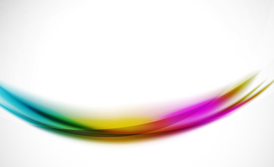 Colorful wave line, abstract background with light and shadow