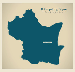 Modern Map - Kampong Spoe KH