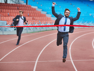 Running down track