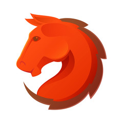 Horse head vector logo