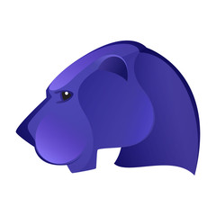 Panther head volume logo icon.