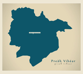 Modern Map - Preah Vihear KH