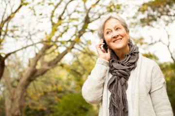 Senior woman in the park