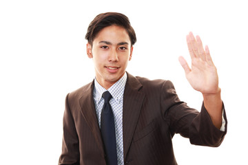 笑顔のビジネスマン