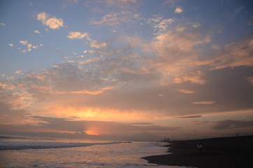 辻堂海岸　夕日