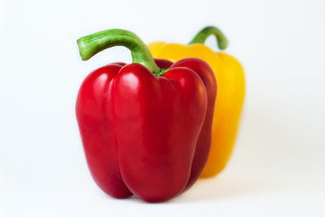 red and yellow sweet pepper