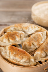 Chinese gourmet pan fried dumplings