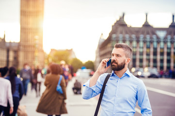 Man with smart phone