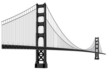 golden gate bridge - obrazy, fototapety, plakaty