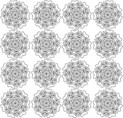Abstract flowers pattern