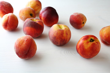 fresh ripe peaches