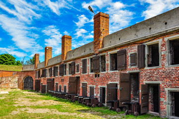 Barracks in Wisloujscie fortress, Koszary w Twierdzy Wisłoujście, Poland, Polska  © Tomasz Czajkowski