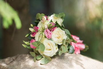 Colorful bridal bouquet