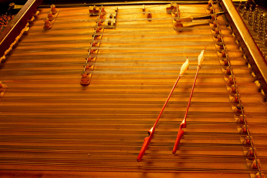 cimbalom very special string music instrument