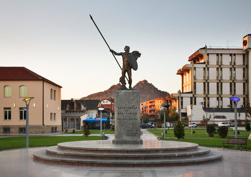 Monument to Alexander the Great in Prilep. Macedonia
