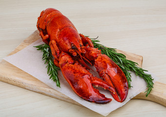 Boiled lobster