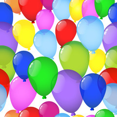 Seamless background with balloons