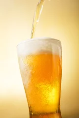  ビール　Beer into glass © Nishihama