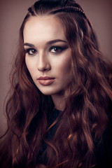 Naklejka premium Young female model