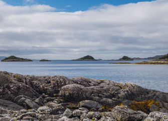 Fototapeta na wymiar Seascape in the West Highland of Scotlands 