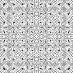 Vector Seamless Vintage Black and White Lace Pattern