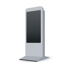 Interactive Information Kiosk Terminal Stand
