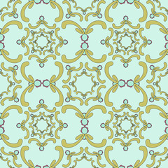 Ornamental seamless pattern. Vintage template. Filigree texture.