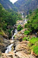 Fototapeta premium Rawana falls, Ella, Sri Lanka