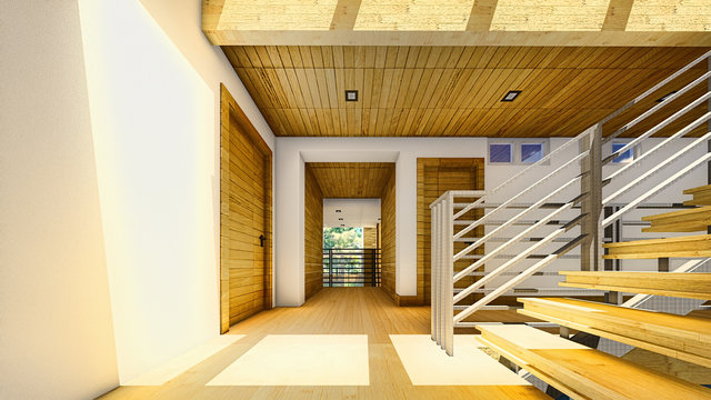 Modern staircase - interior