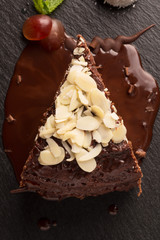 Piece of chocolate cake
