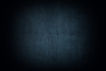 Grain blue paint wall background or texture