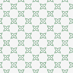 Pale Green and White Flower Symbol Tile Pattern Repeat Backgroun