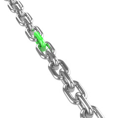 render stainless steel chain