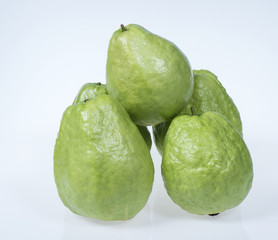 guava fruit on white background