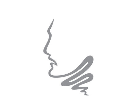 Abstract Head And Face Silhouette