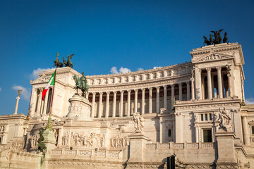 Fototapeta na wymiar Beautiful Vittorio Emanuele II in Rome, Italy