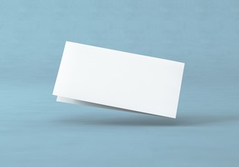 Flyer Brosch&uuml;re Din Lang auf Hintergrund