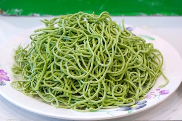 Home Made Green Pasta