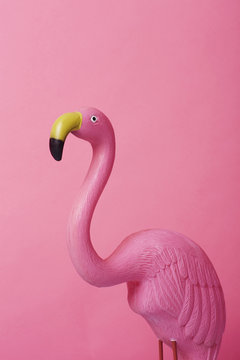 Kitsch pink flamingo
