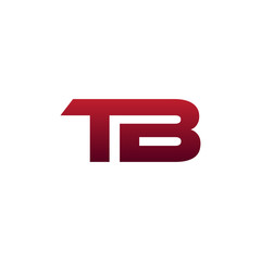 Modern Initial Logo TB
