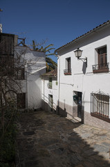 Fototapeta na wymiar Las calles del municipio de Jimena de Líbar en la provincia de Málaga