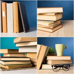 Books collage